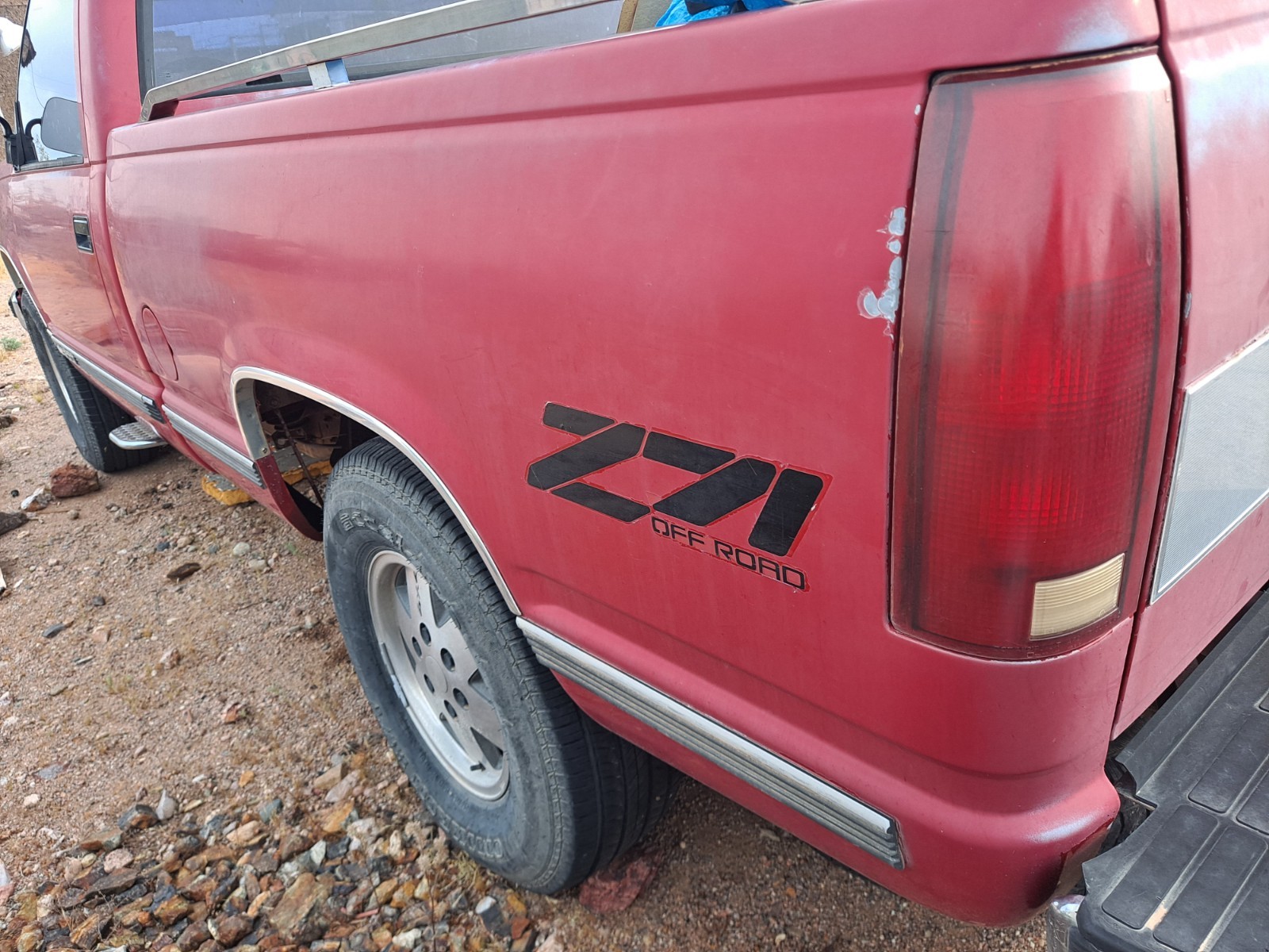 GMC-Sierra-1500-1991-Standard-Cab-Pickup-Red