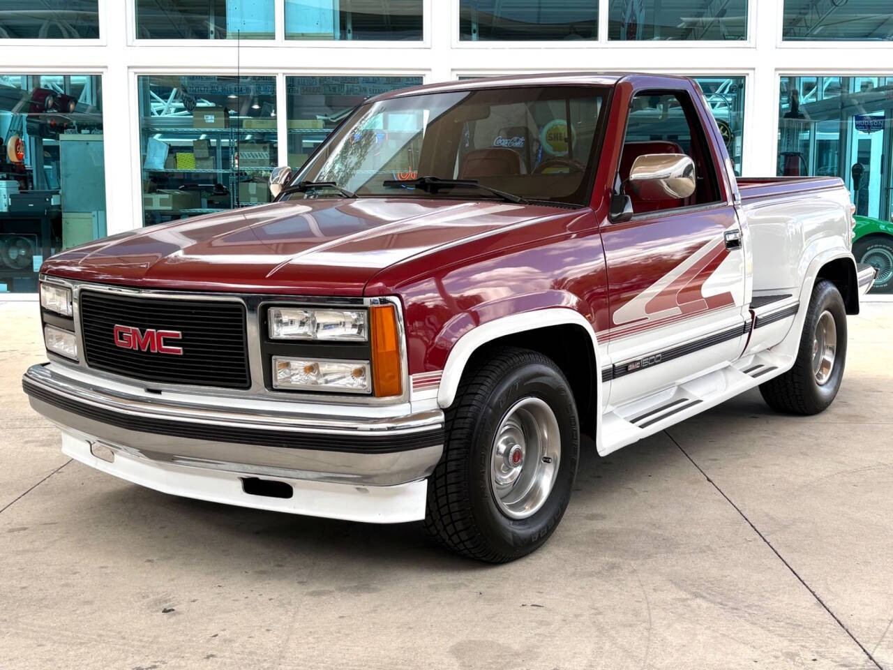 GMC-Sierra-1500-1992-Standard-Cab-Pickup-Red