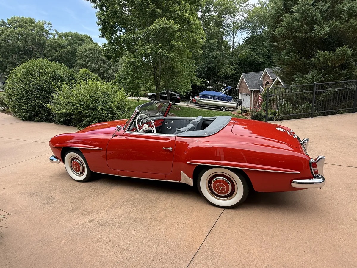 Mercedes-benz-190sl-1961-Red-Gray