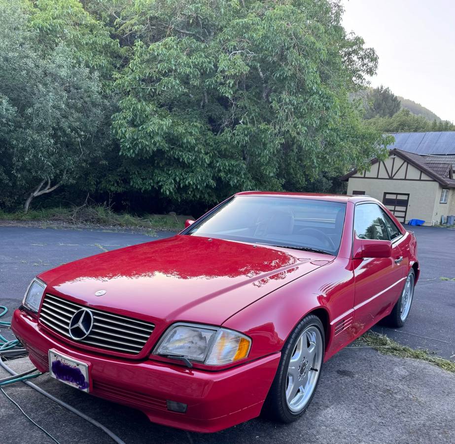 Mercedes-benz-sl500-1990-red
