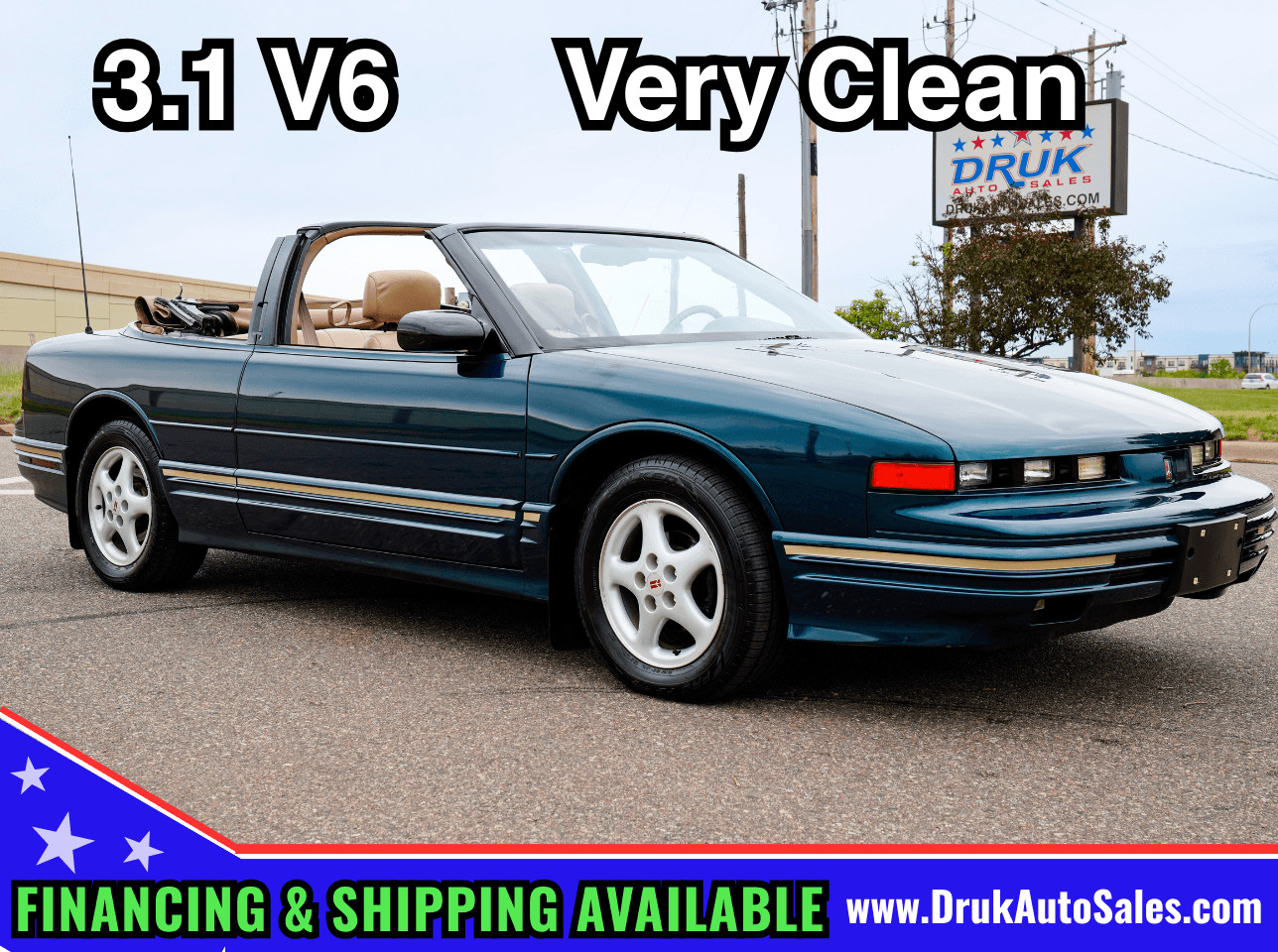 Oldsmobile-Cutlass-Supreme-1995-Convertible-Tan