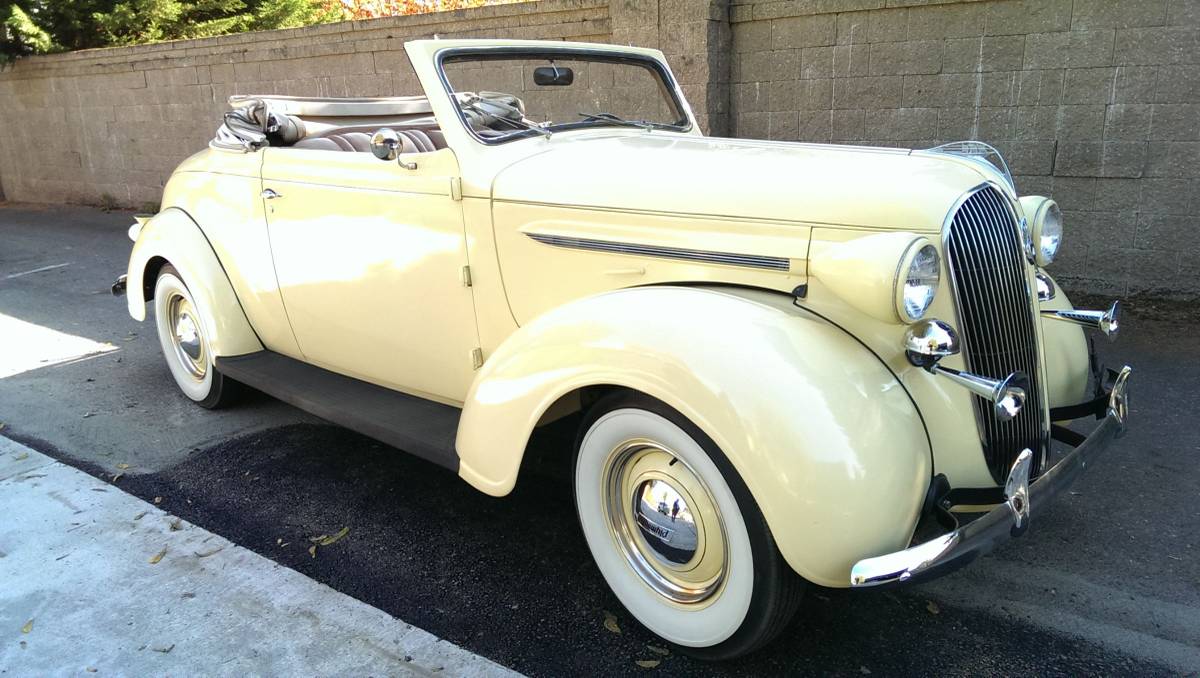 Plymouth-Convertible-1937-yellow