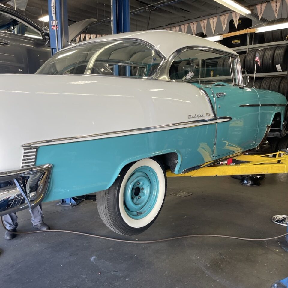 Bel Air 1955 à l'atelier
