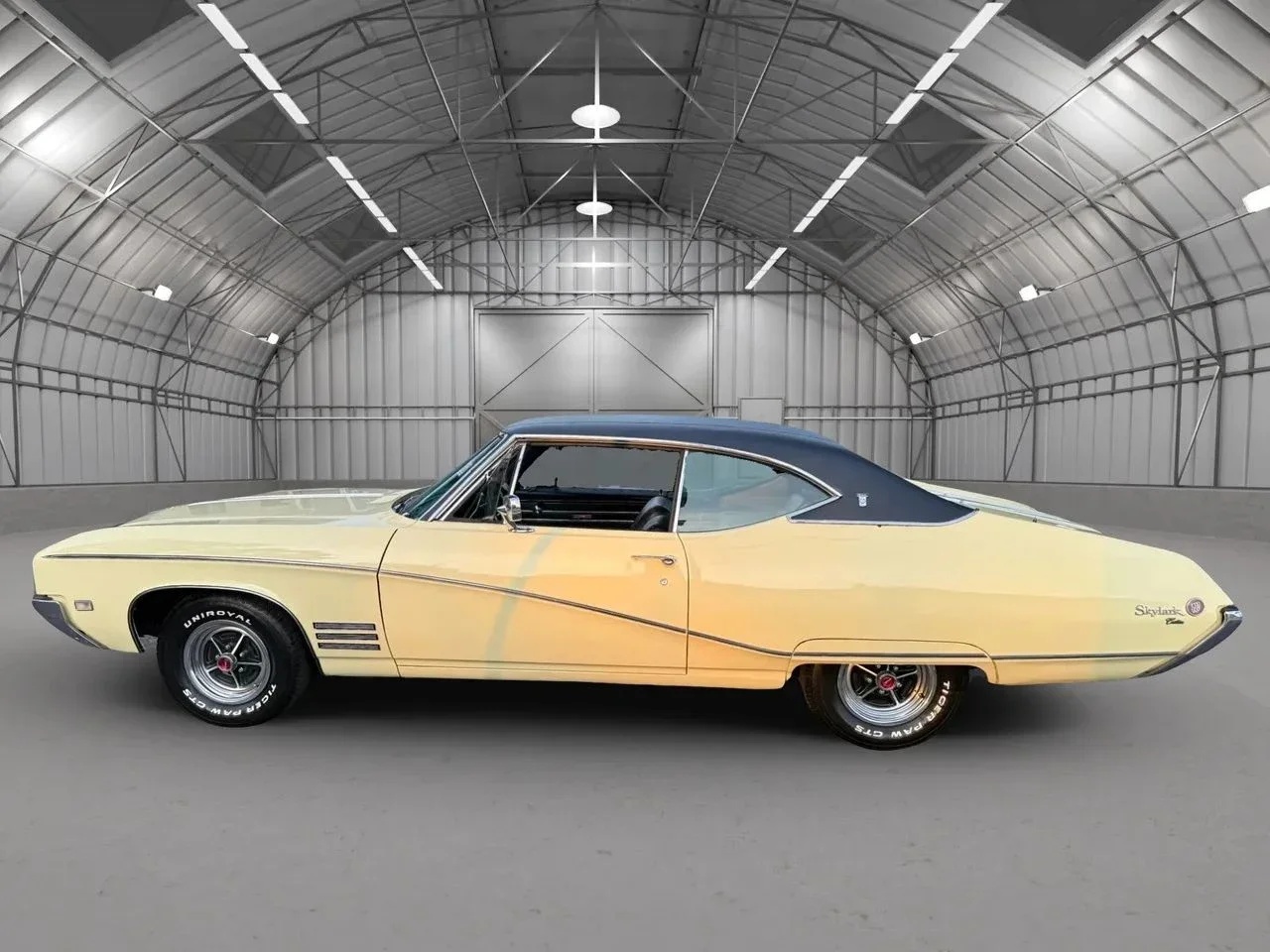 Buick-Skylark-custom-coupe-1968-Beige-Black
