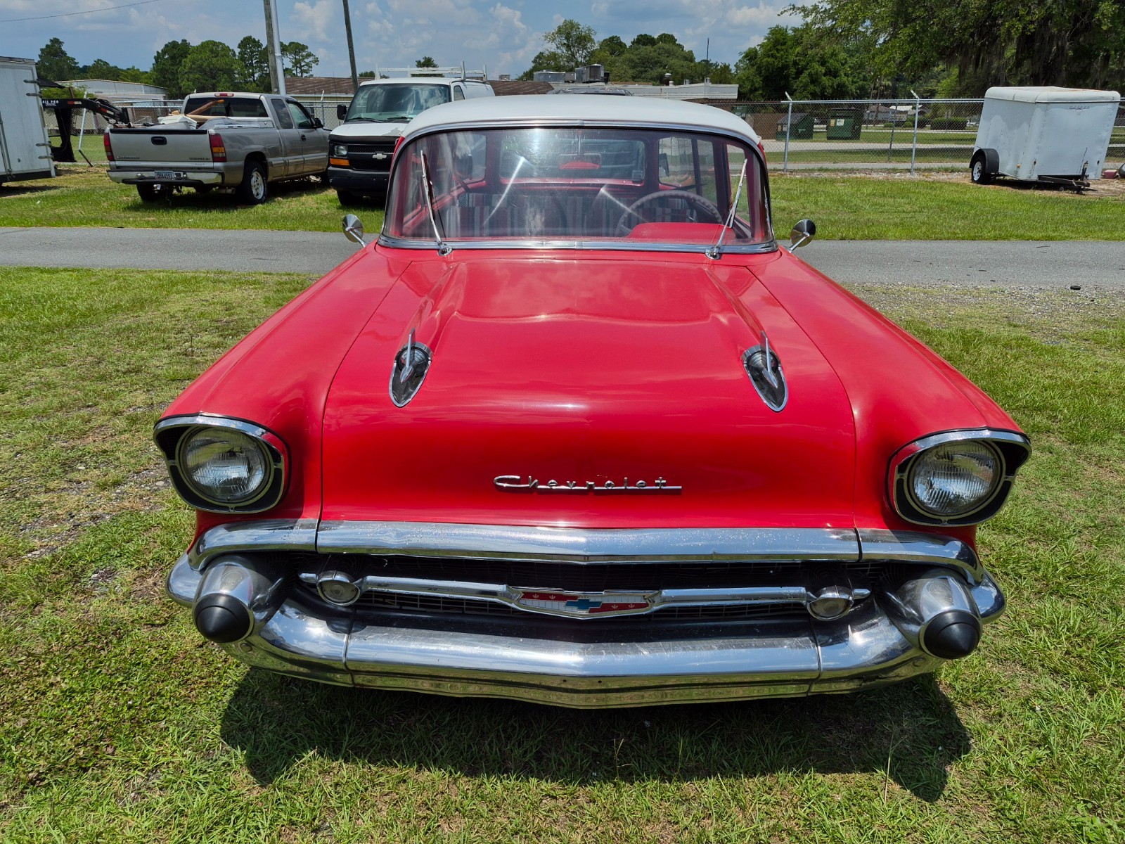 Chevrolet-210-Handyman-1957-Wagon-Red