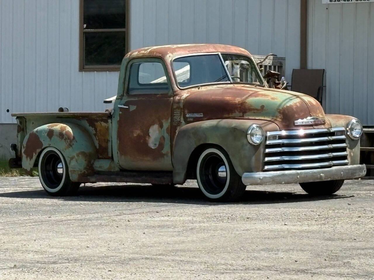 Chevrolet-3100-1950-Green-Tan