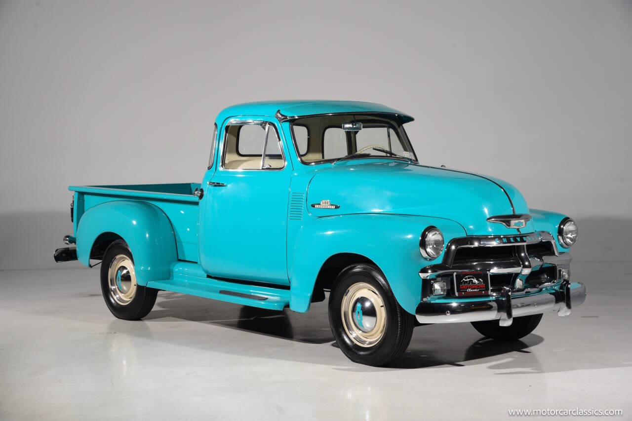 Chevrolet-3100-1955-Teal-Black