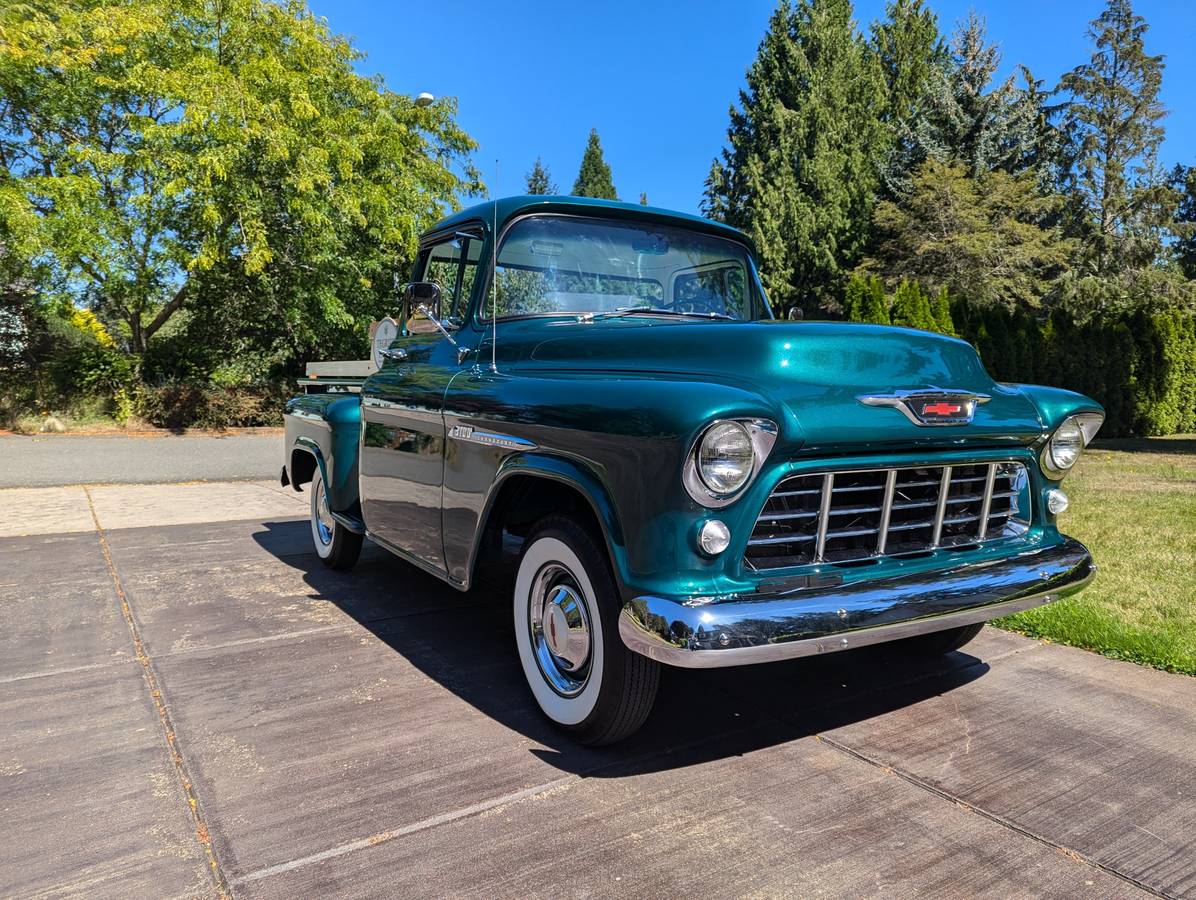 Chevrolet-3100-1955-green