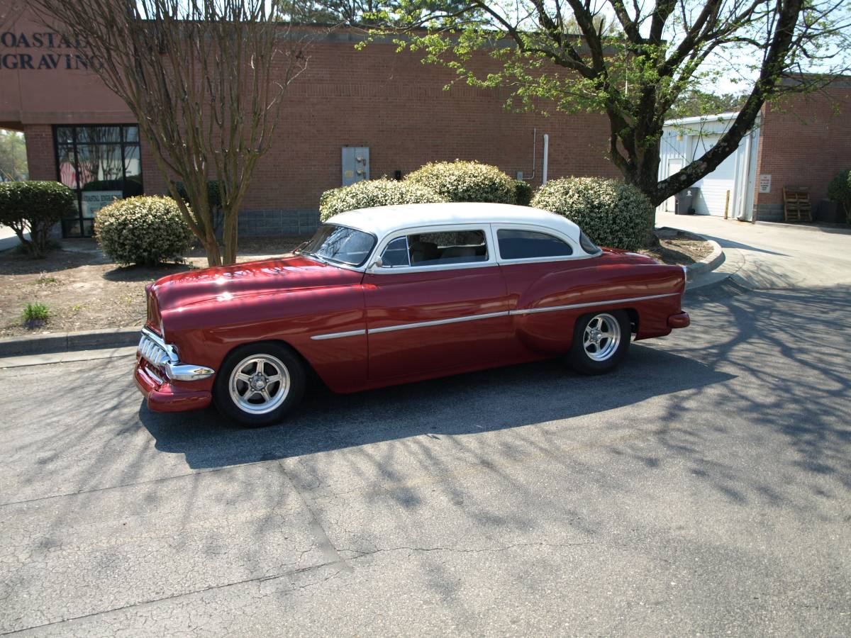 Chevrolet-Bel-air-1954-red