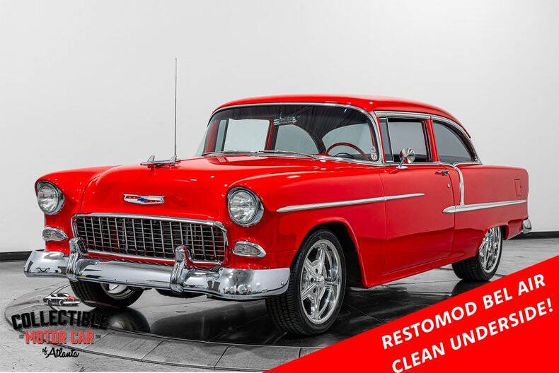 Chevrolet-Bel-air-1955-Red-Black-Red