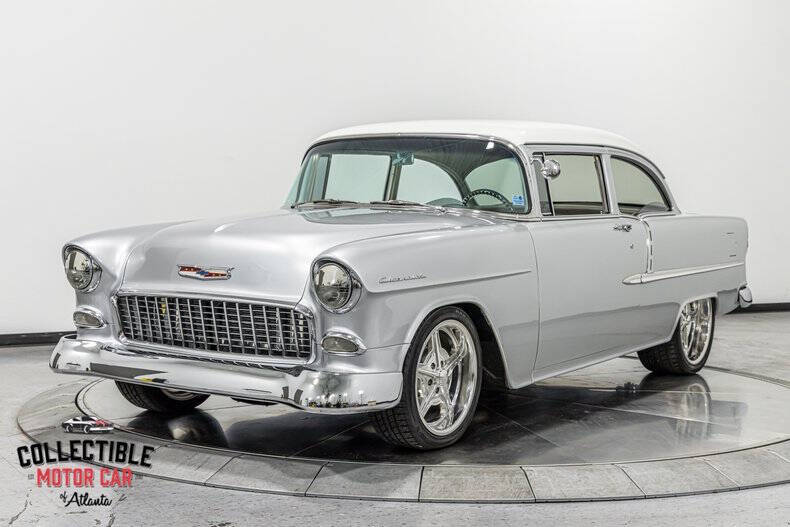 Chevrolet-Bel-air-1955-Silver-Metallic-Grey
