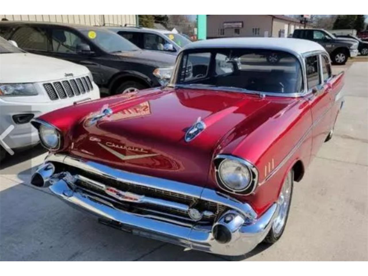 Chevrolet-Bel-air-1957-maroon-gray