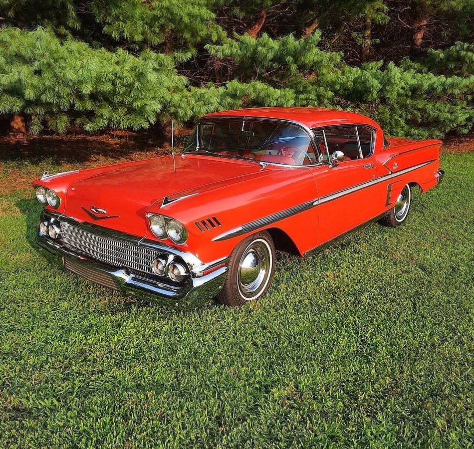 Chevrolet-Bel-air-impala-1958-red