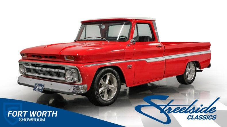 Chevrolet-C10-1966-Red-Black