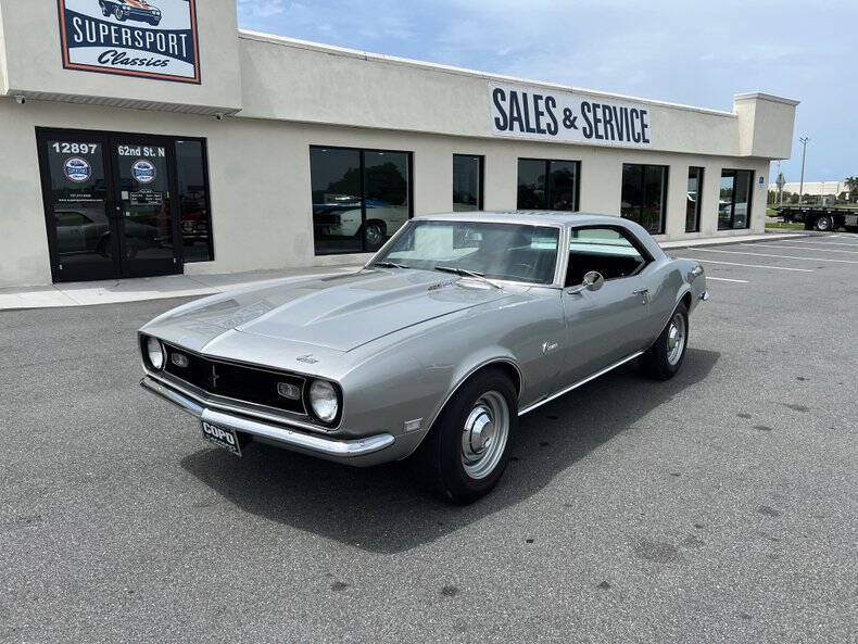 Chevrolet-Camaro-1968-Silver-Black