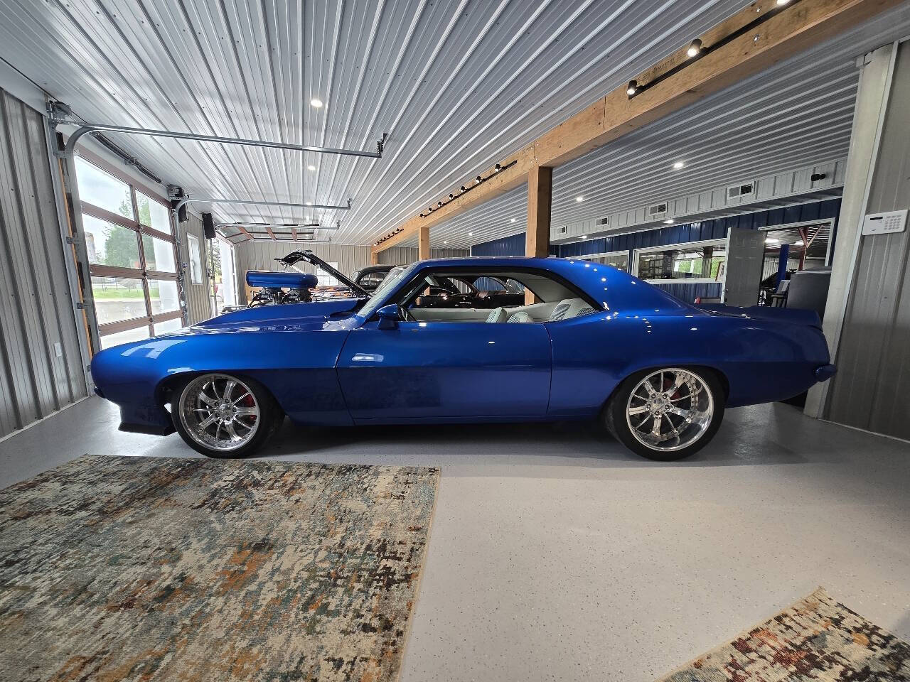 Chevrolet-Camaro-1969-Blue-Black