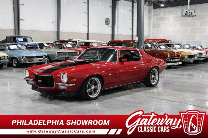 Chevrolet-Camaro-1971-Red-Black