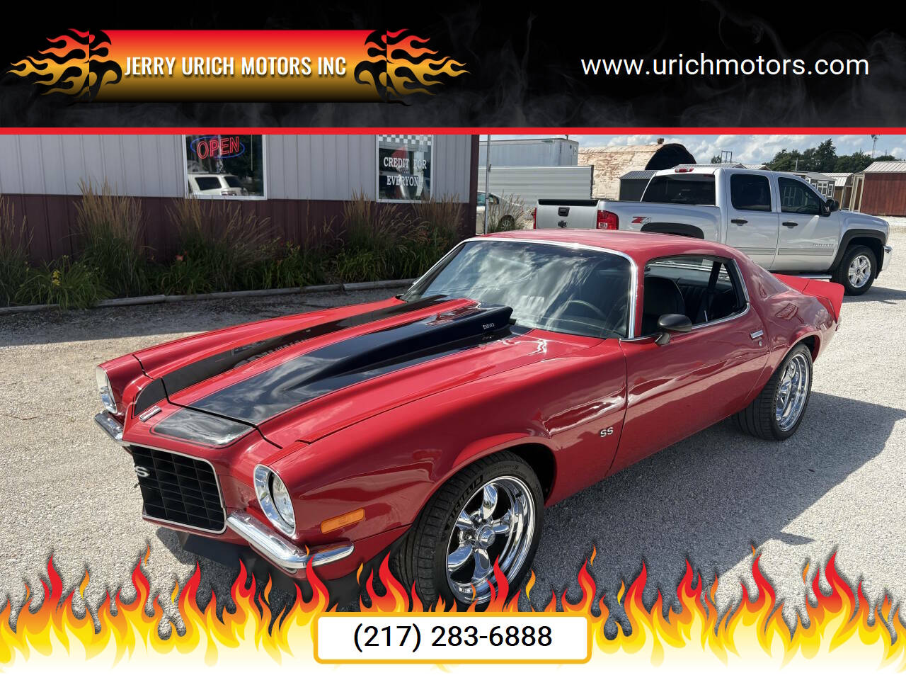 Chevrolet-Camaro-1972-Red-Black