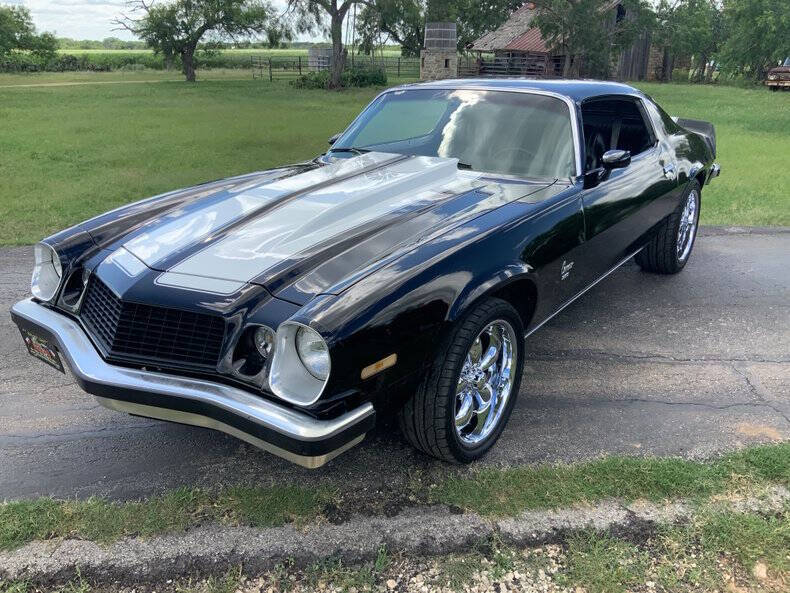 Chevrolet-Camaro-1974-Black-Black