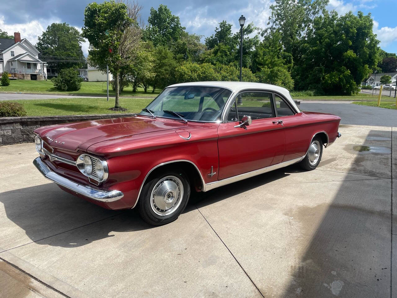 Chevrolet-Corvair-1964-Red-Black