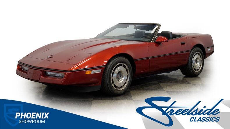 Chevrolet-Corvette-1987-Dark-Red-Metallic-Gray