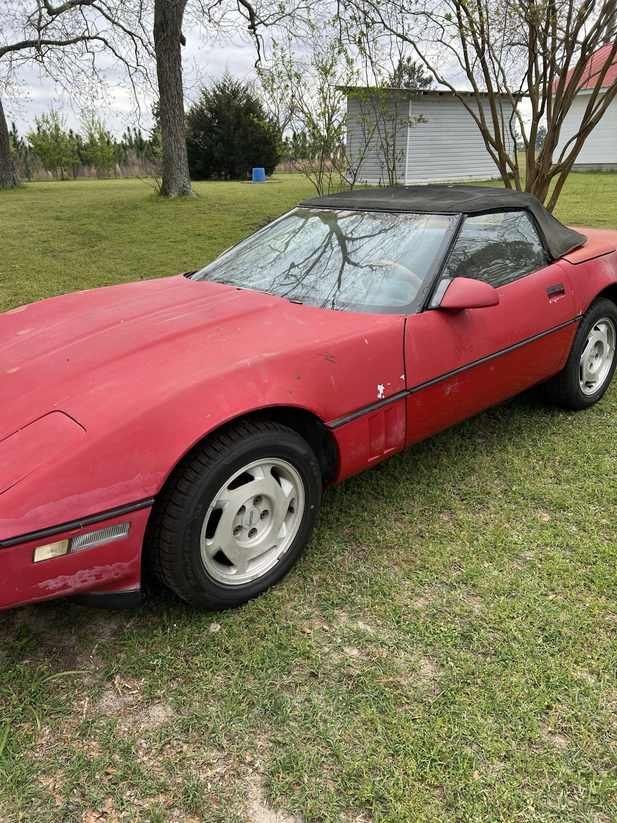 Chevrolet-Corvette-1988-Convertible-Tan
