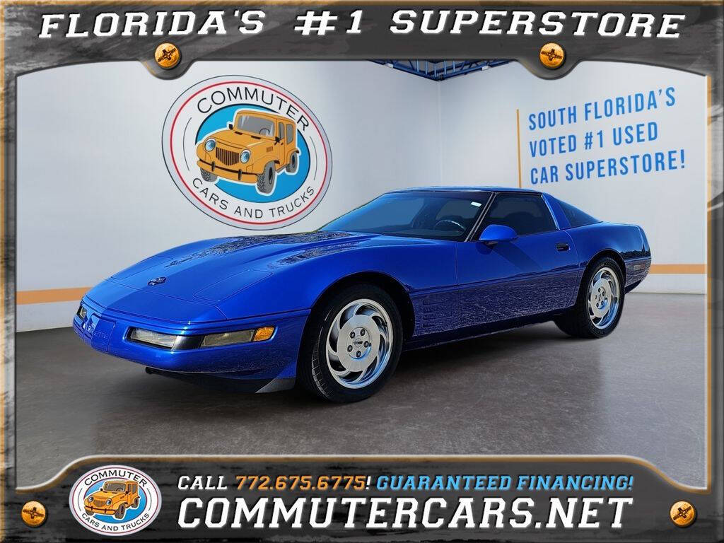 Chevrolet-Corvette-1994-Blue-Black