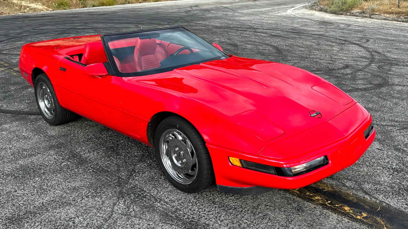 Chevrolet-Corvette-1995-Convertible-Red