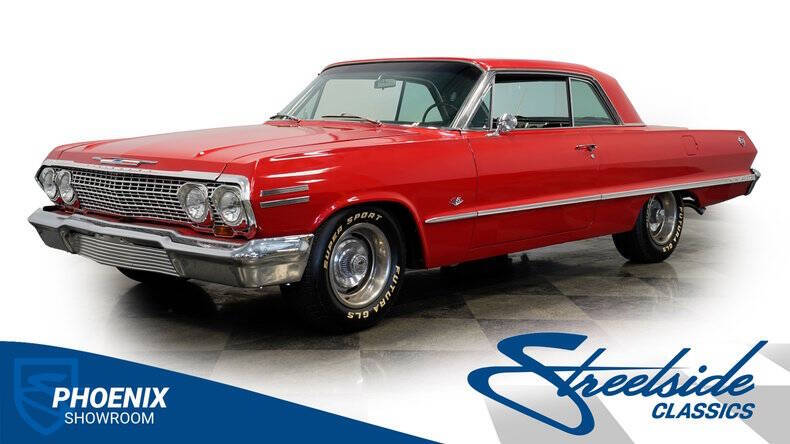 Chevrolet-Impala-1963-Red-Black