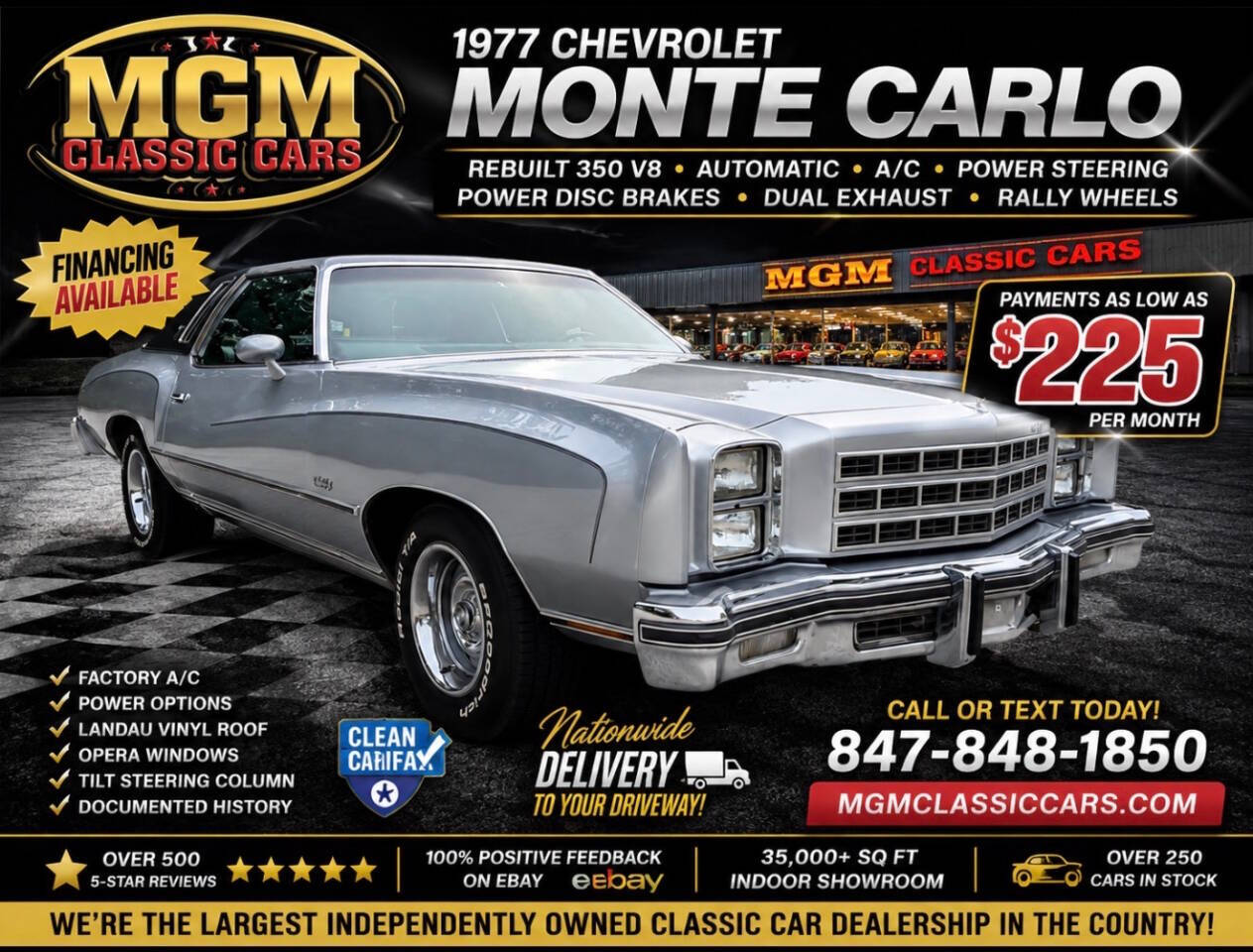 Chevrolet-Monte-carlo-1977-Silver-Black
