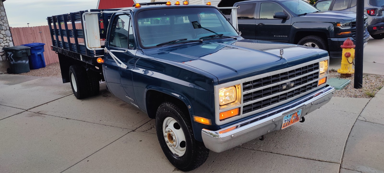Chevrolet-R3500-1989-Cab-Chassis-Blue
