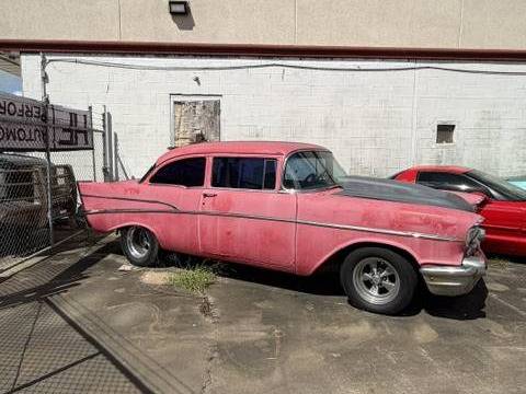 Chevy-2-door-bel-air-1957-red