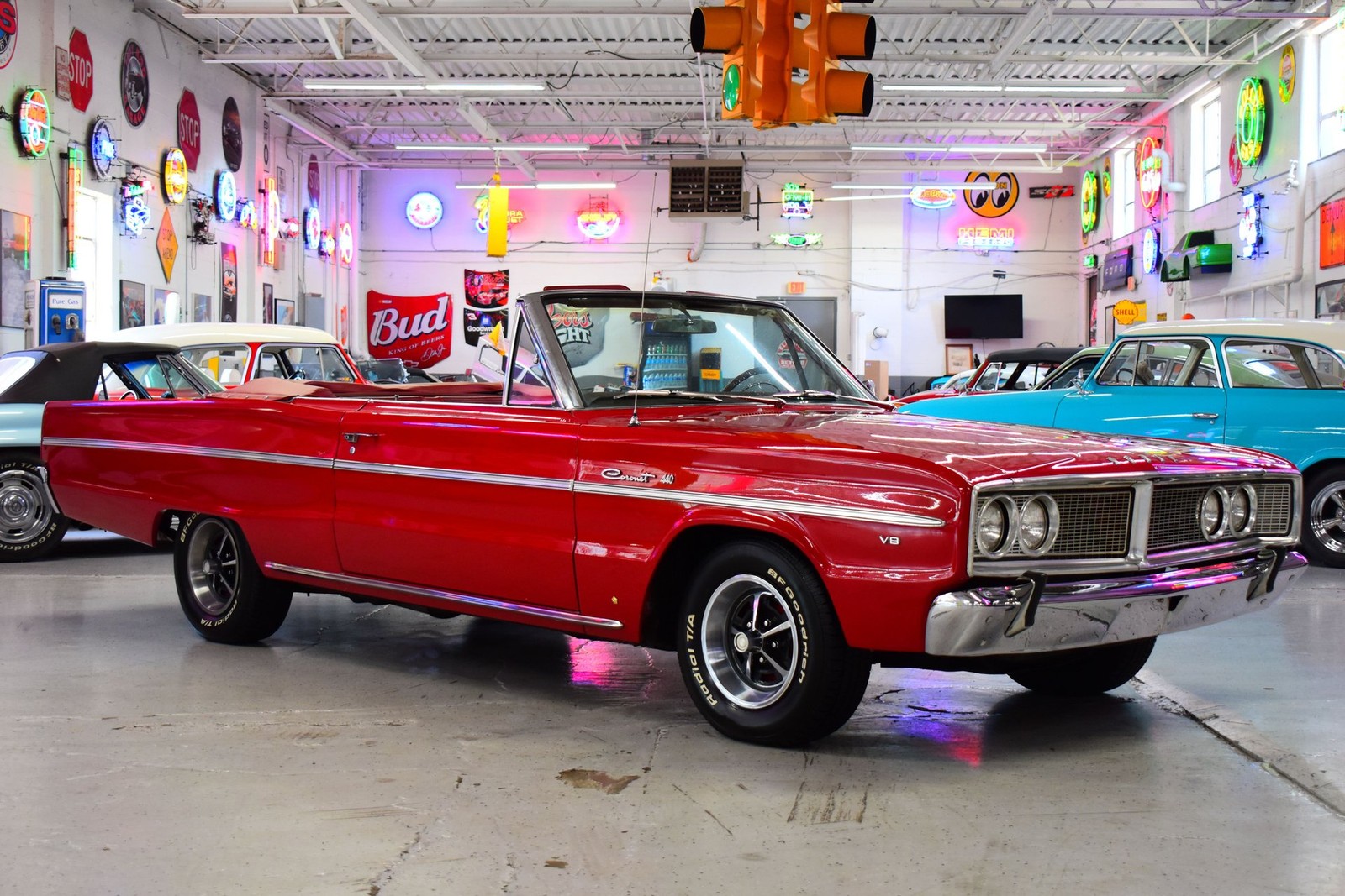 Dodge-Coronet-1966-Convertible-Red
