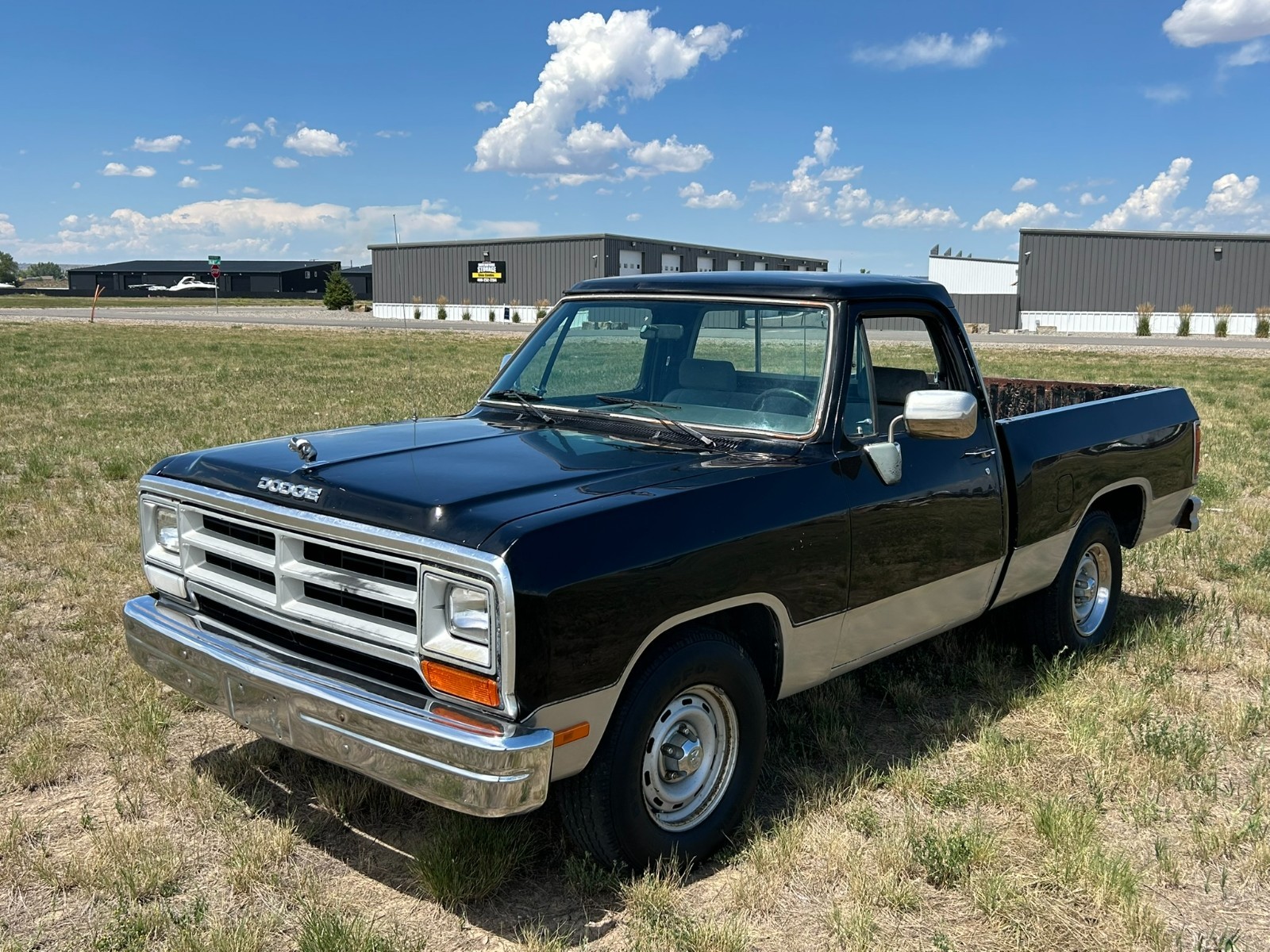 Dodge-Other-Pickups-1990-Standard-Cab-Pickup-Gray