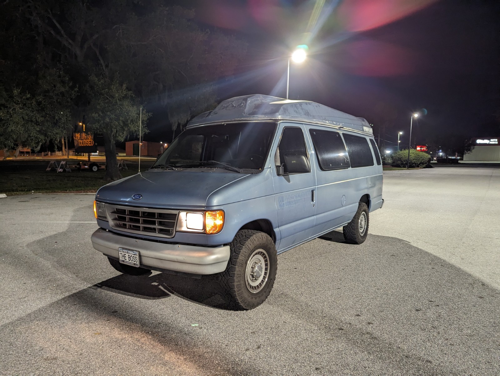Ford-E-350-1994-Extended-Passenger-Van-Gray