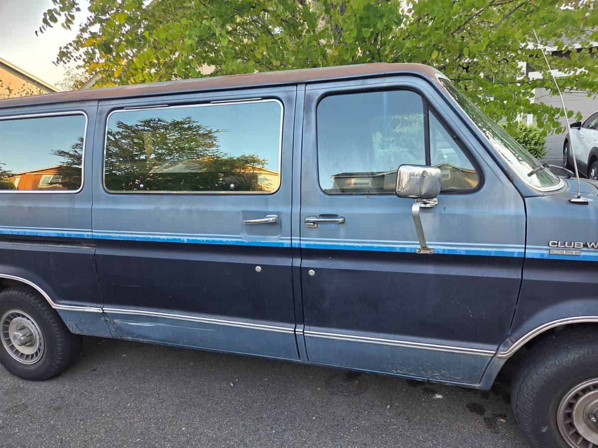 Ford-E350-econoline-van-1989-blue
