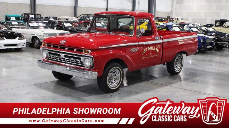 Ford-F-100-1966-Red-Red