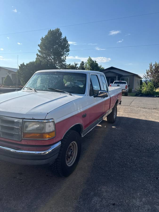 Ford-F-150-xlt-lariat-1992-red