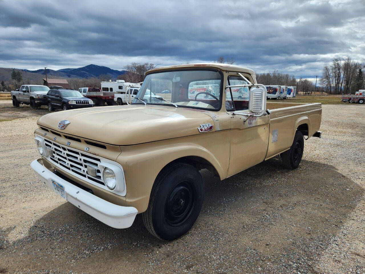 Ford-F-350-1964-Tan-Tan