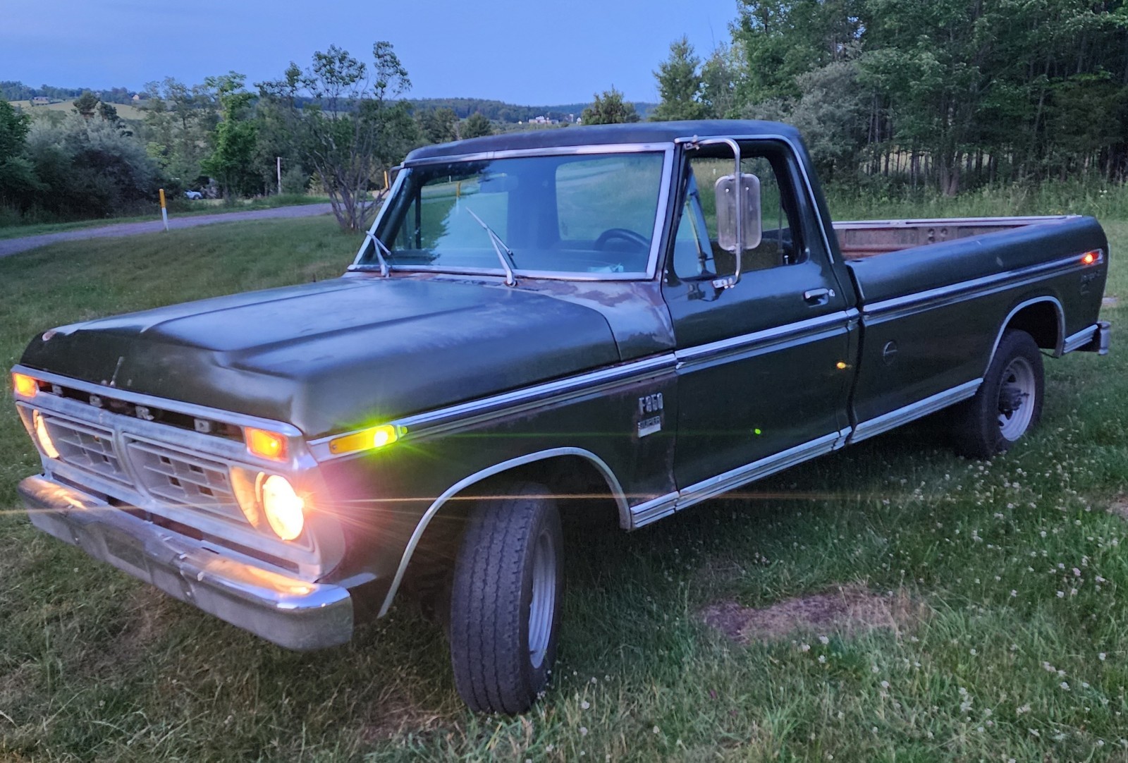 Ford-F-350-1976-Standard-Cab-Pickup-Green