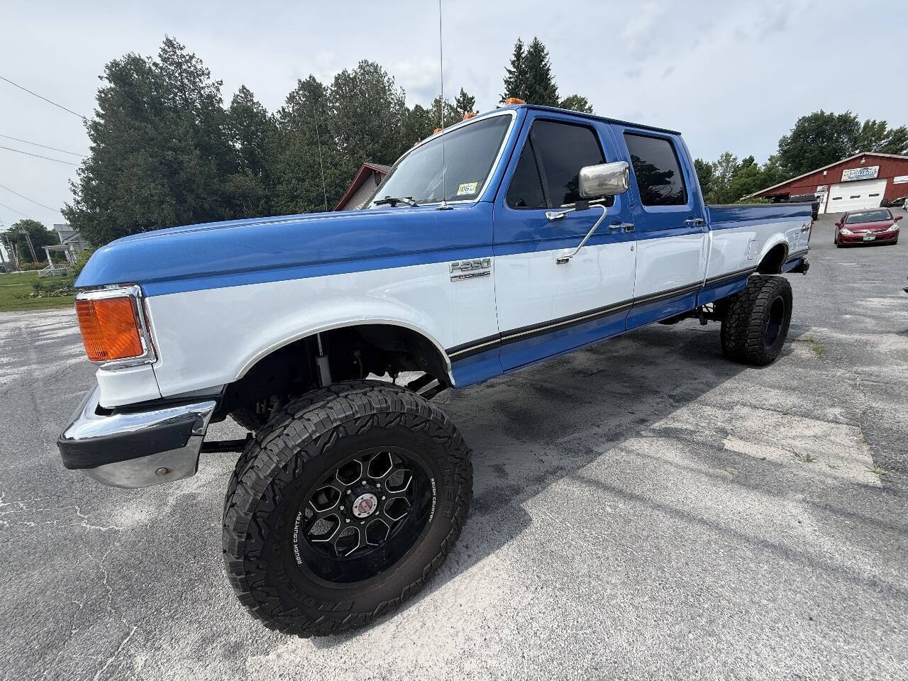 Ford-F-350-1989-Blue-Gray