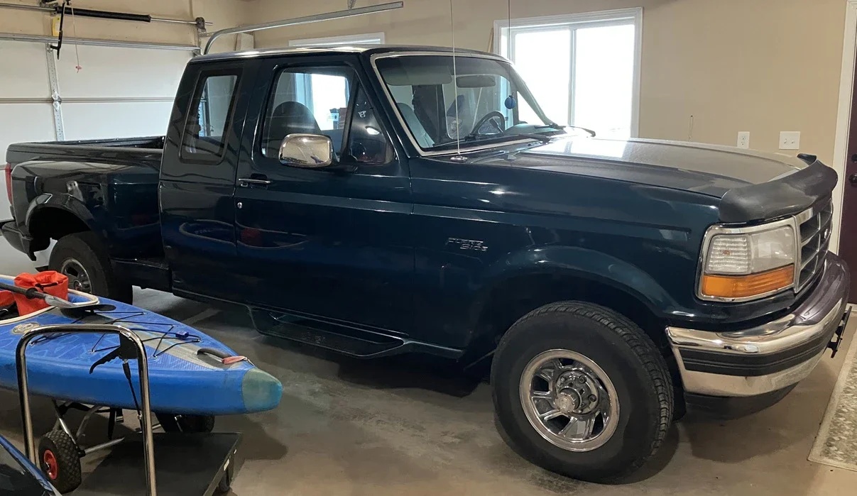 Ford-F150-4x4-supercab-1994-Green-Gray