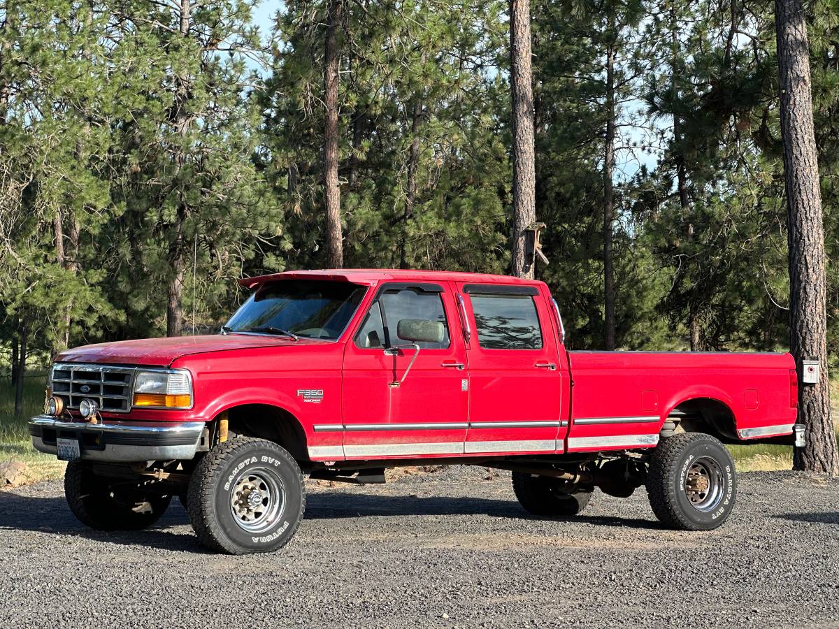 Ford-F350-4x4-1996-red