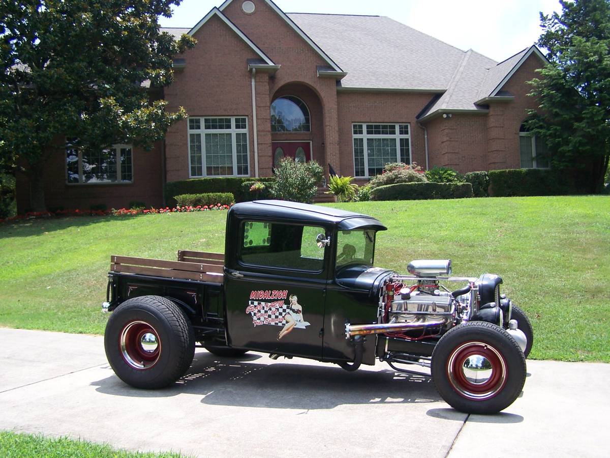 Ford-Model-a-custom-pickup-1931-black