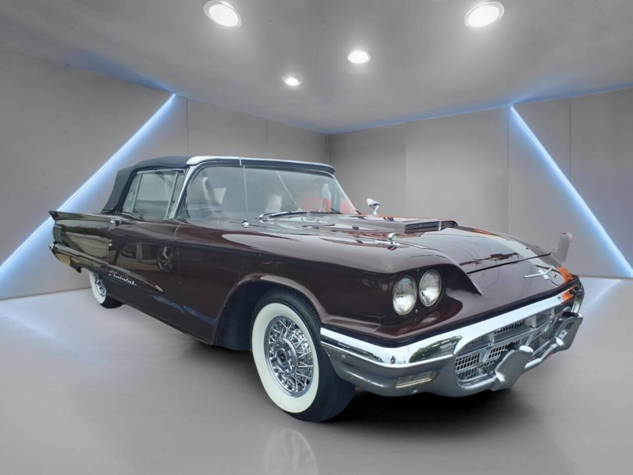 Ford-Thunderbird-1960-Maroon-Black