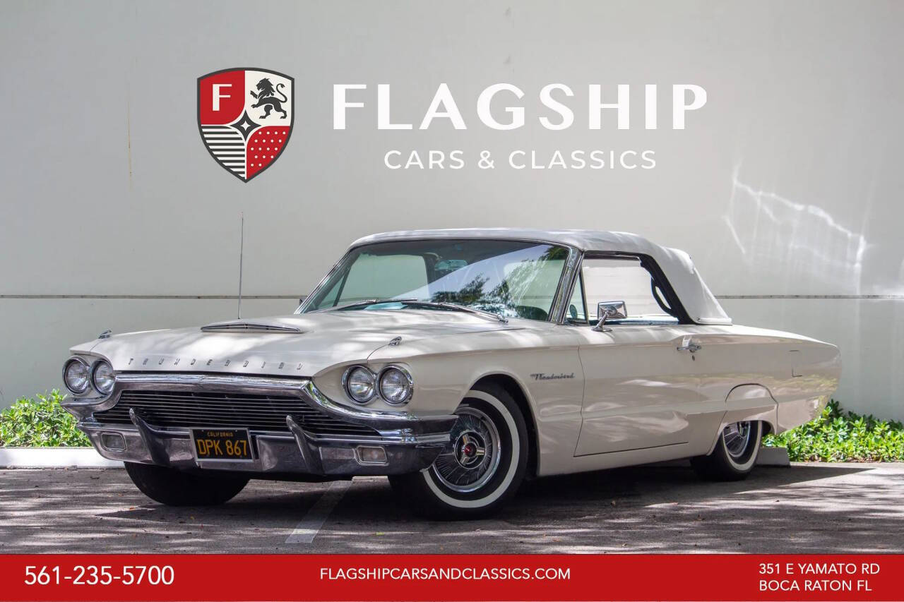 Ford-Thunderbird-1964-White-Blue