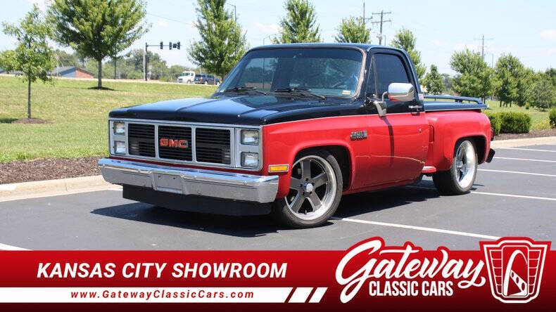 Gmc-Ck-1500-series-1987-Red-And-Black-Black