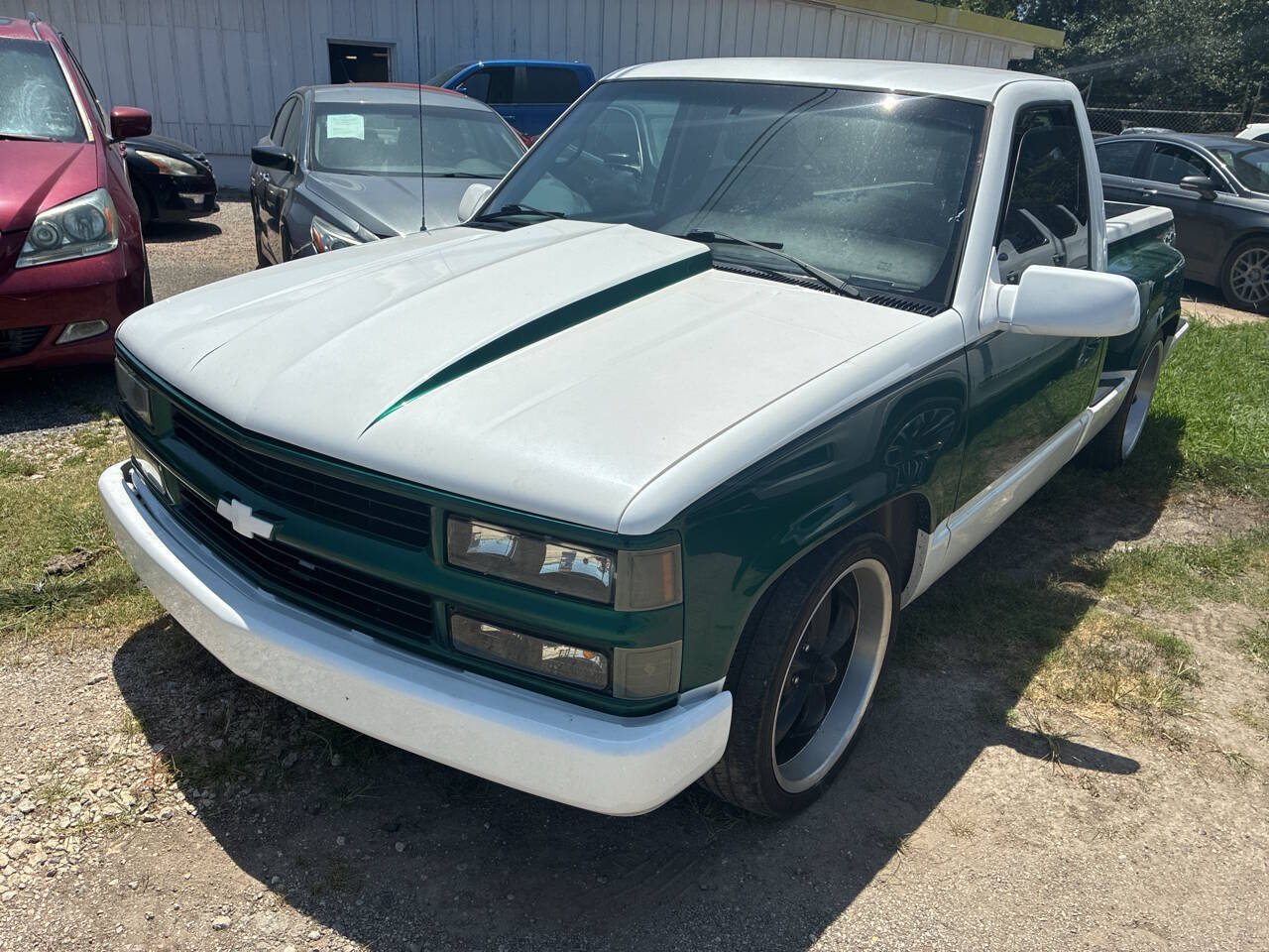 Gmc-Sierra-1500-1995-Green-Black
