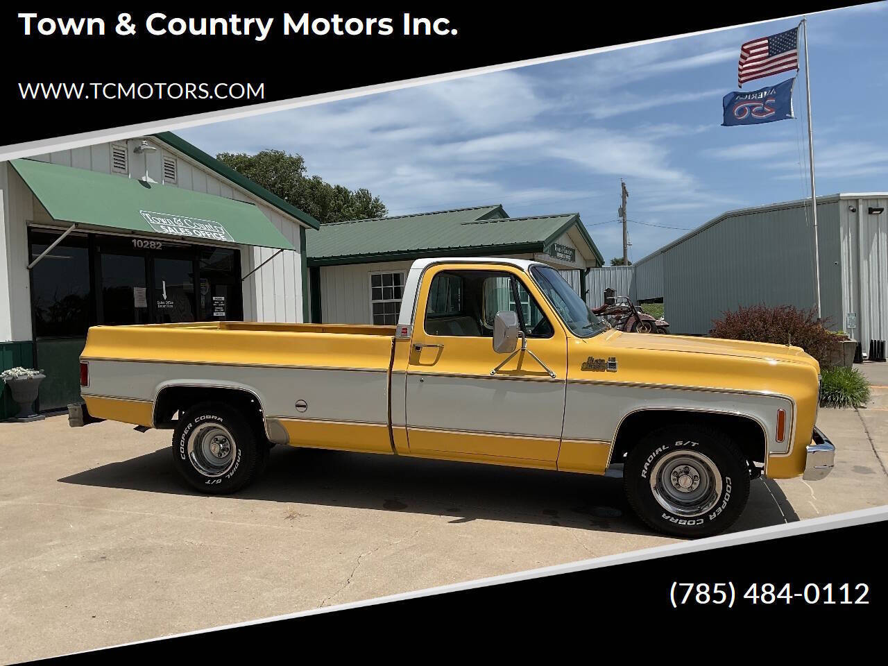 Gmc-Sierra-1500hd-classic-1977-Yellow-Tan