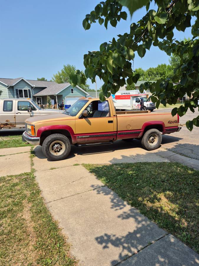 Gmc-Sierra-3500hd-1990-yellow